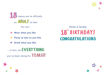 Picture of 18 TODAY YAY BIRTHDAY CARD